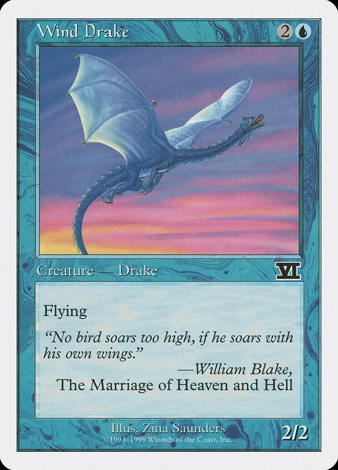 1999 Battle Royale Box Set Wind Drake #98 common card image