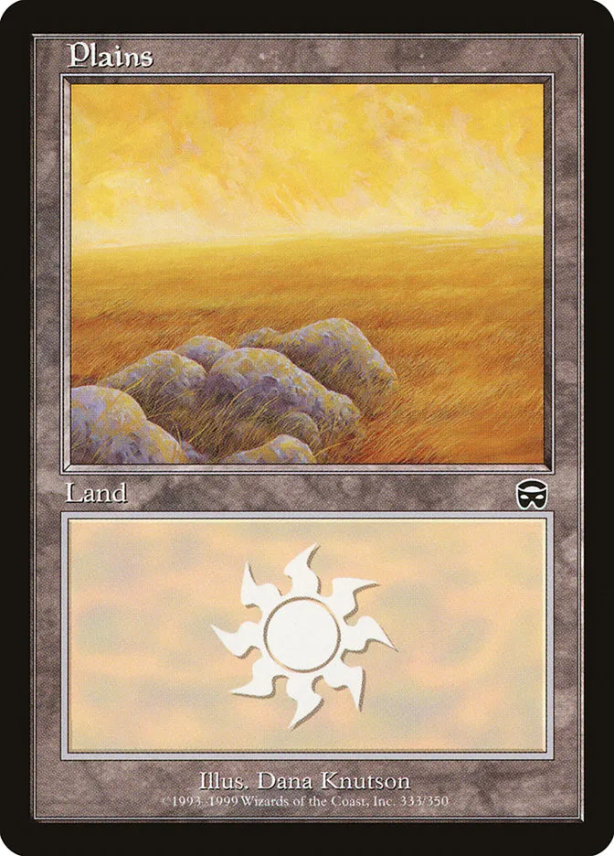 1999 Mercadian Masques Plains [C] common #333 common card image