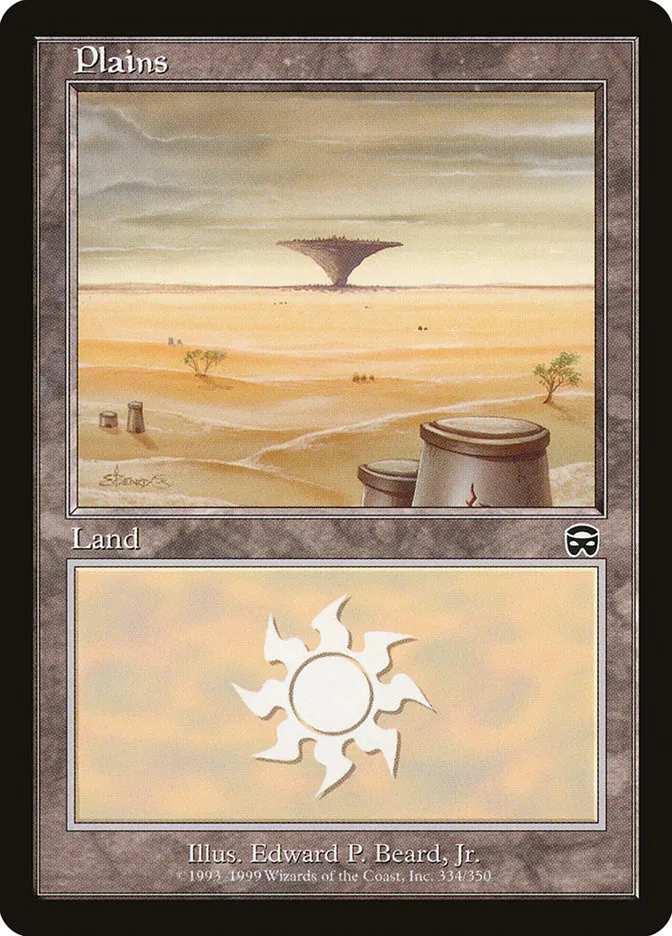 1999 Mercadian Masques Plains [Foil] common #334 common card image