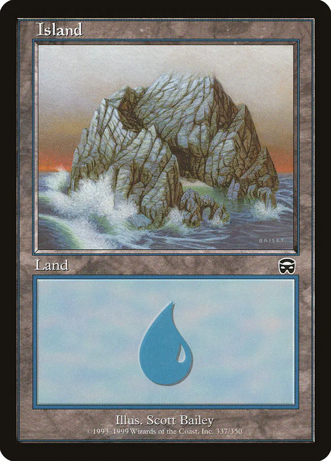 1999 Mercadian Masques Island [C] common #337 common card image