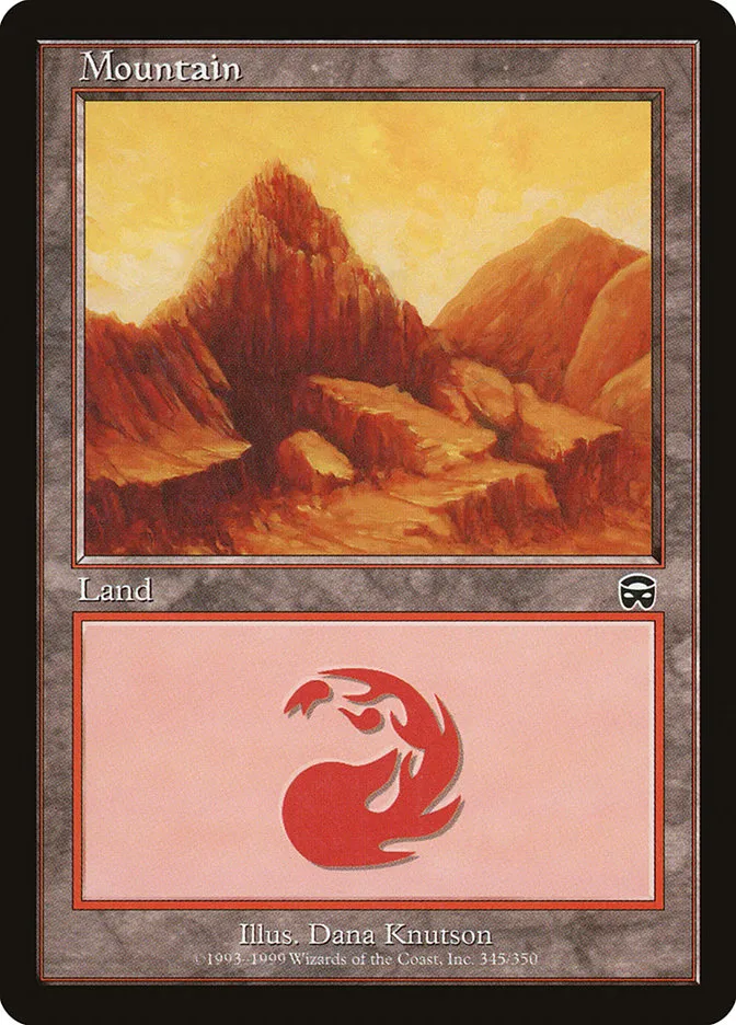 1999 Mercadian Masques Mountain [C] common #345 common card image