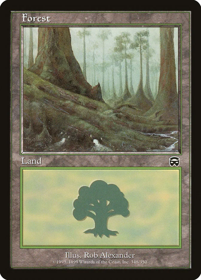 1999 Mercadian Masques Forest [B] common #348 common card image