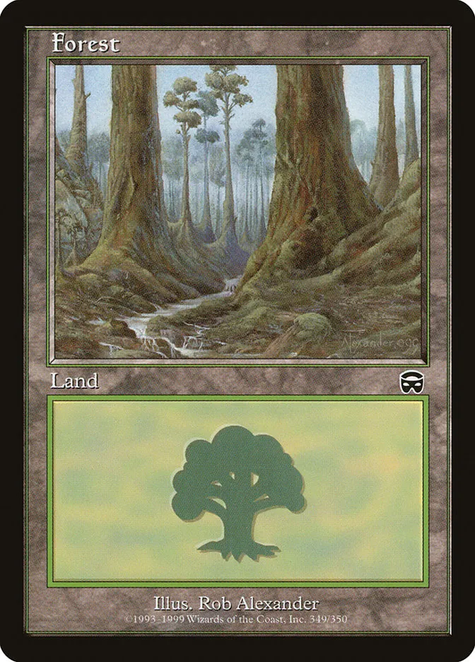 1999 Mercadian Masques Forest common #349 common card image
