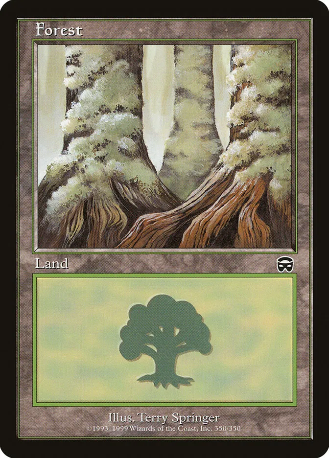 1999 Mercadian Masques Forest common #350 common card image