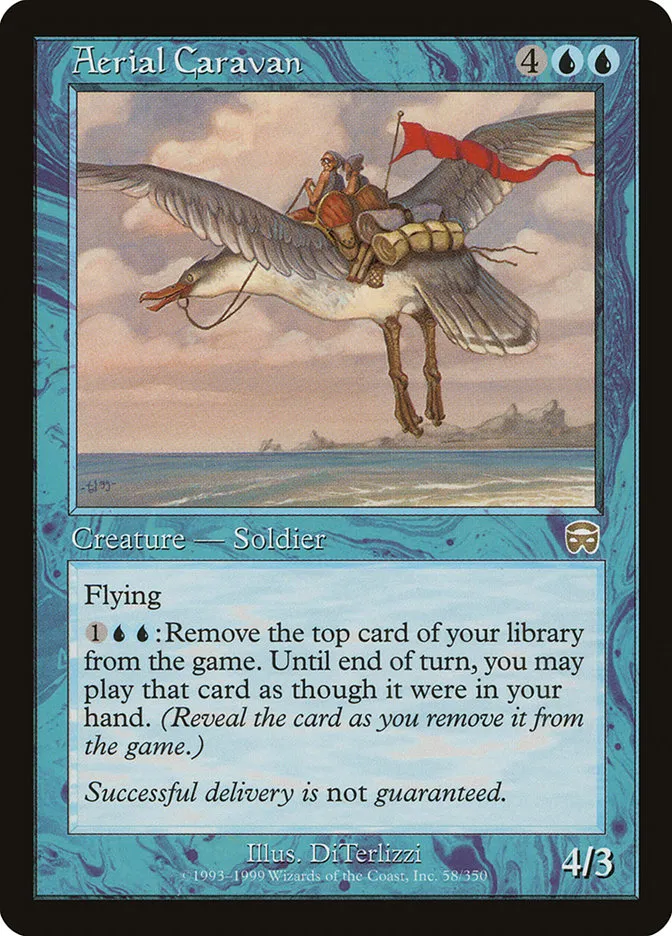 1999 Mercadian Masques Aerial Caravan rare #58 rare card image