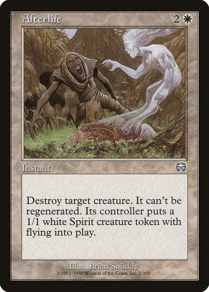 1999 Mercadian Masques Afterlife uncommon #1 uncommon card image