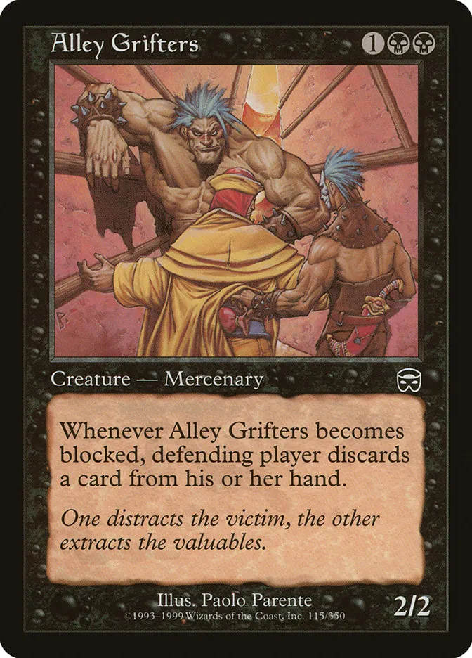 1999 Mercadian Masques Alley Grifters common #115 common card image