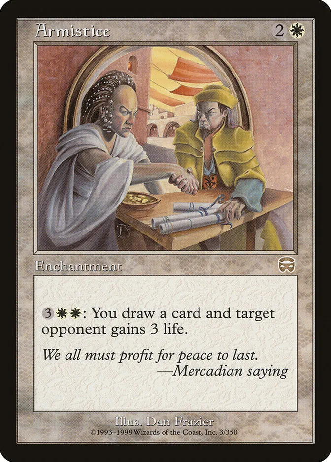 1999 Mercadian Masques Armistice rare #3 rare card image