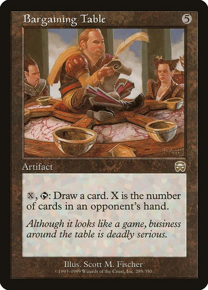 1999 Mercadian Masques Bargaining Table rare #288 rare card image