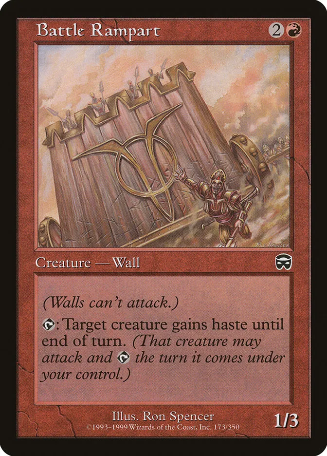 1999 Mercadian Masques Battle Rampart #173 common card image