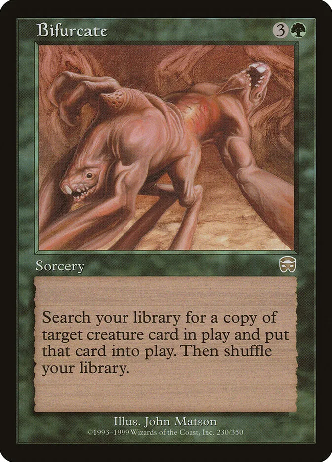 1999 Mercadian Masques Bifurcate rare #230 rare card image