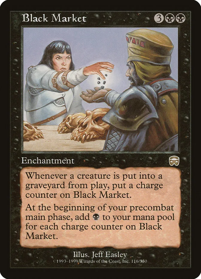 1999 Mercadian Masques Black Market rare #116 rare card image