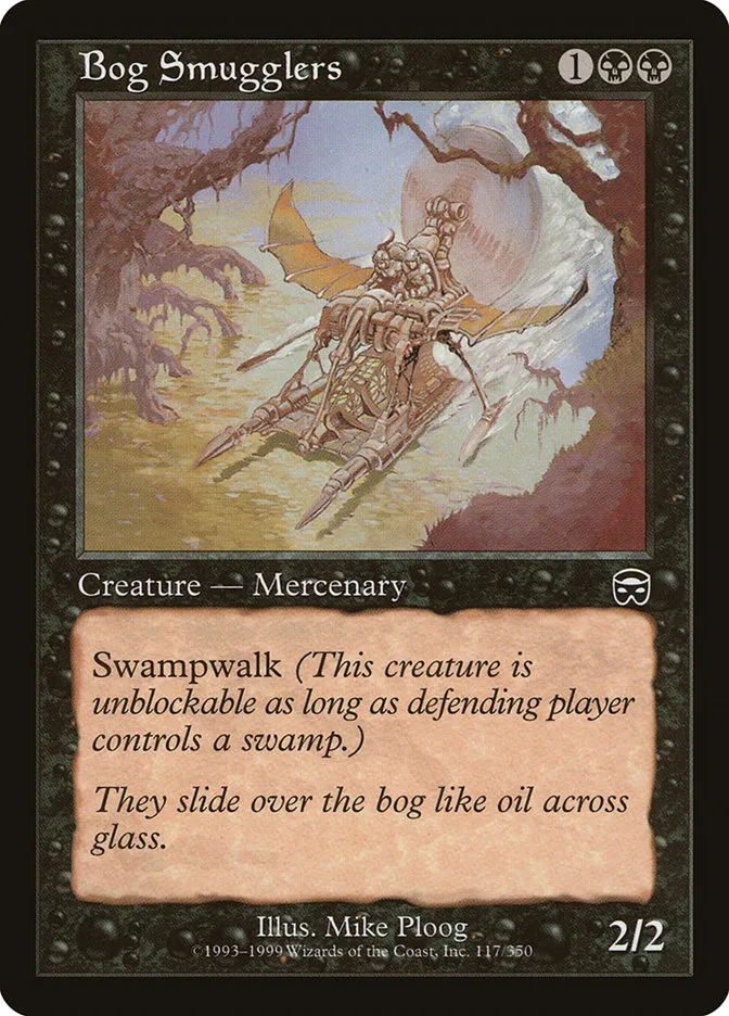 1999 Mercadian Masques Bog Smugglers common #117 common card image