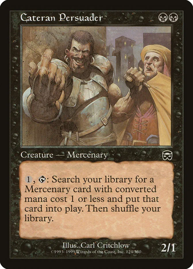 1999 Mercadian Masques Cateran Persuader common #124 common card image