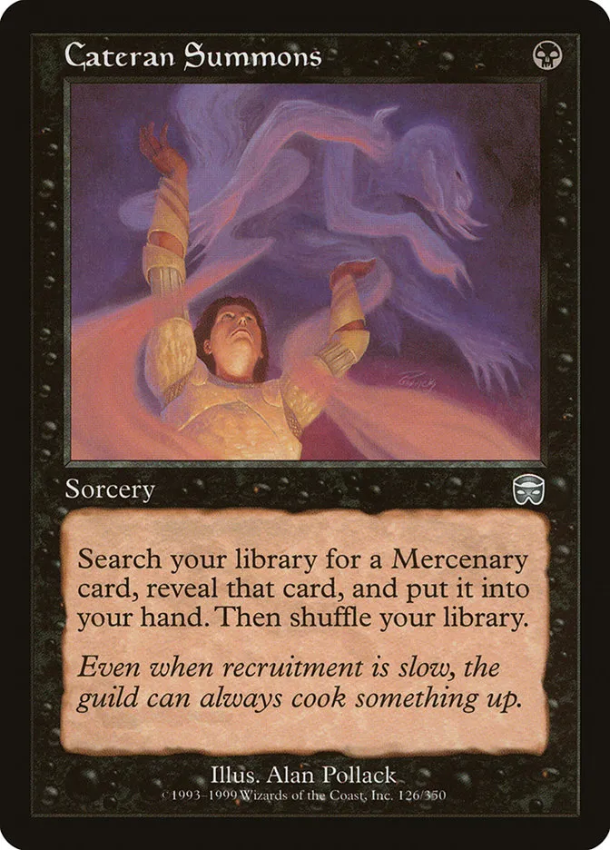 1999 Mercadian Masques Cateran Summons uncommon #126 uncommon card image