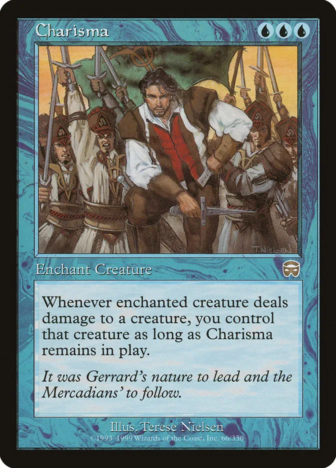 1999 Mercadian Masques Charisma rare #66 rare card image