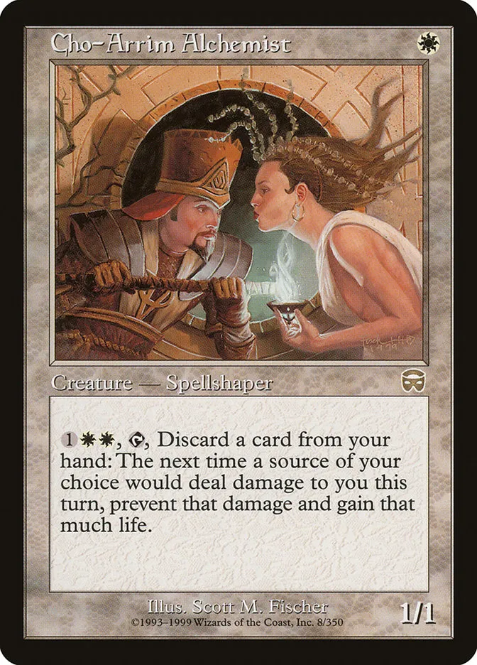 1999 Mercadian Masques Cho-Arrim Alchemist rare #8 rare card image
