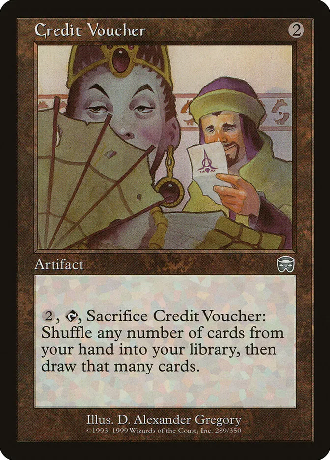 1999 Mercadian Masques Credit Voucher uncommon #289 uncommon card image