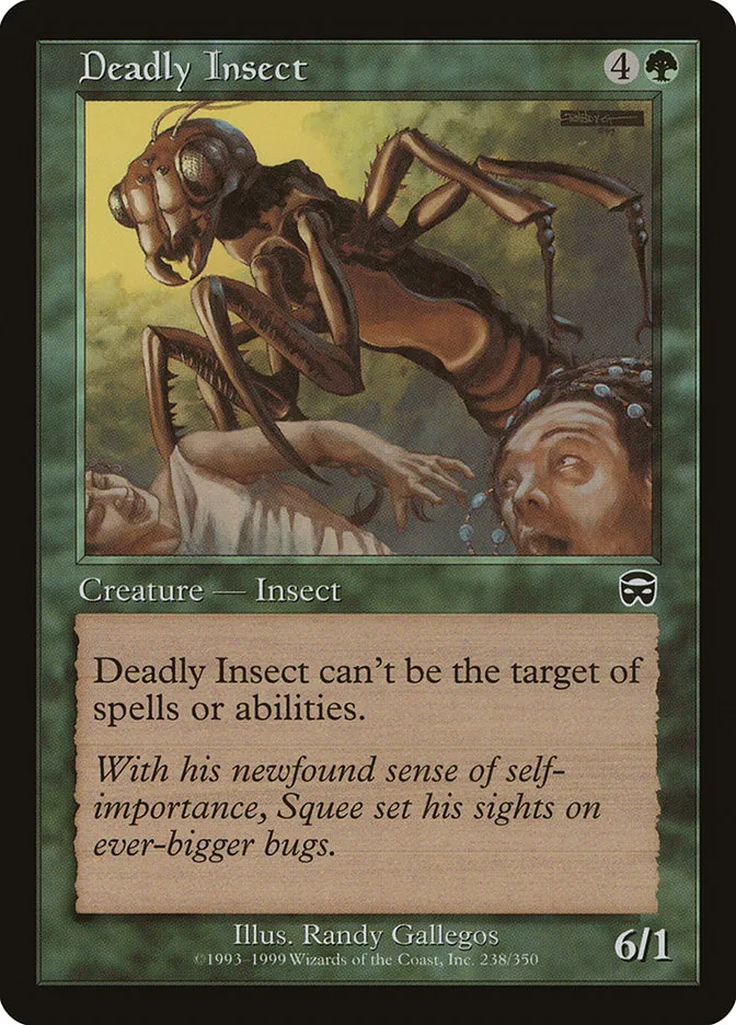 1999 Mercadian Masques Deadly Insect #238 common card image