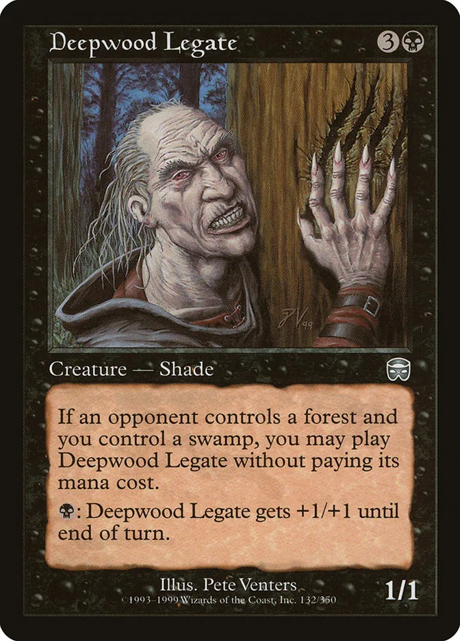 1999 Mercadian Masques Deepwood Legate #132 uncommon card image