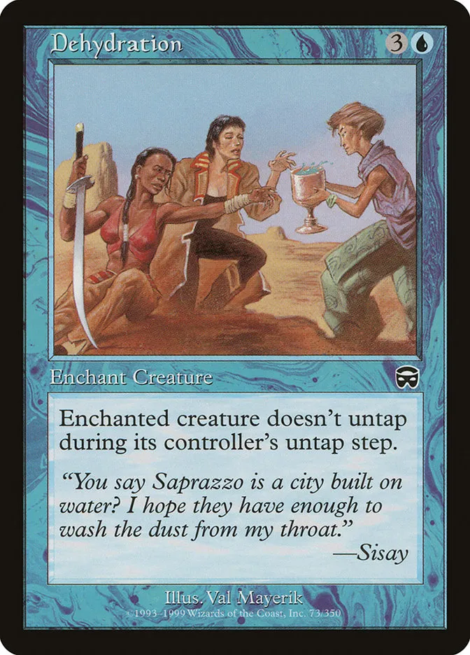 1999 Mercadian Masques Dehydration common #73 common card image