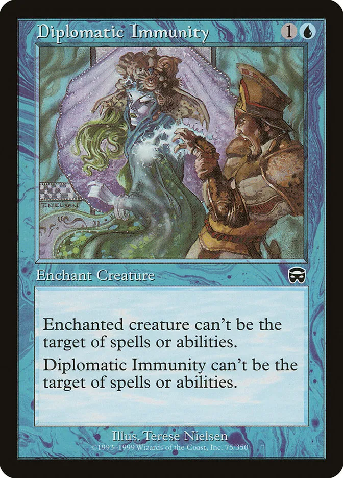 1999 Mercadian Masques Diplomatic Immunity common #75 common card image