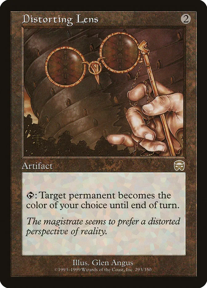 1999 Mercadian Masques Distorting Lens rare #293 rare card image