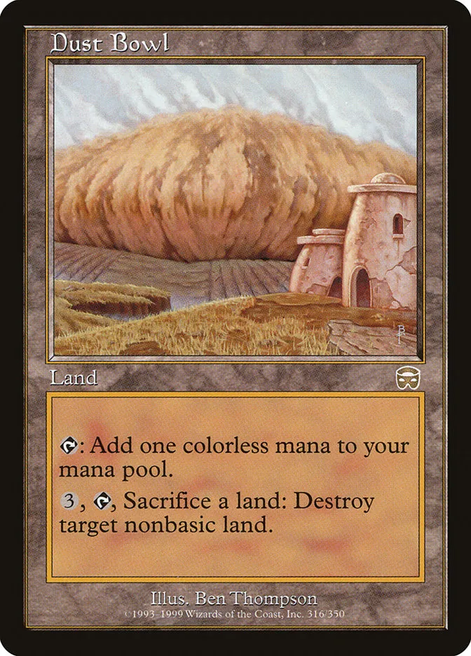 1999 Mercadian Masques Dust Bowl rare #316 rare card image
