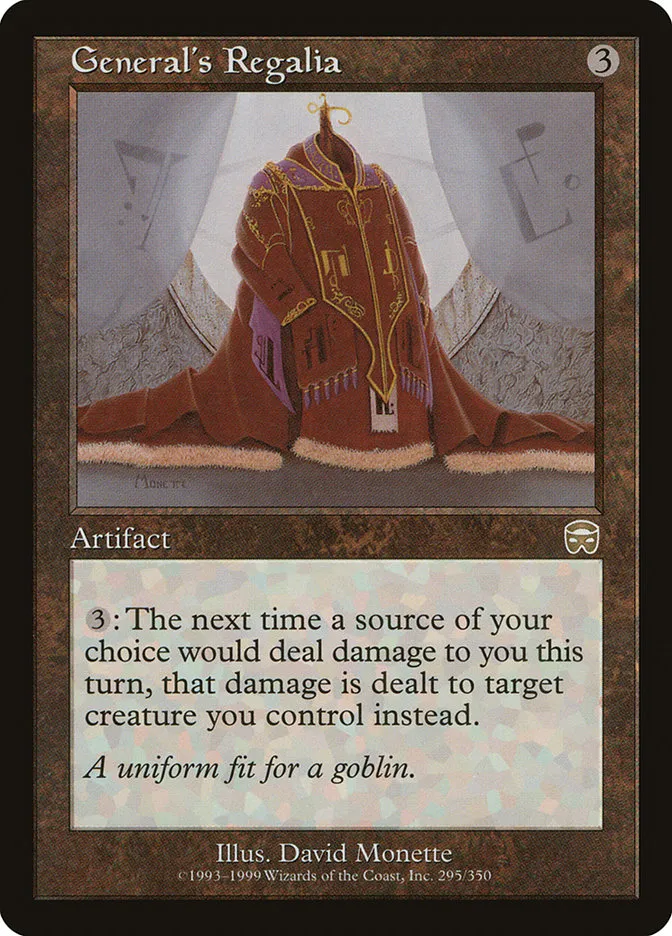 1999 Mercadian Masques General's Regalia #295 rare card image