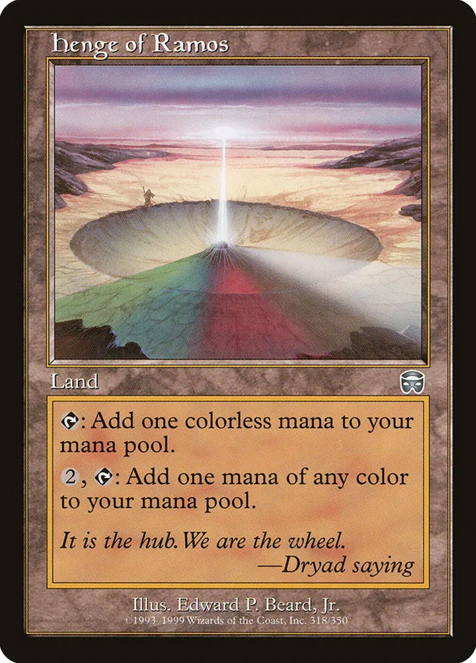 1999 Mercadian Masques Henge of Ramos #318 uncommon card image