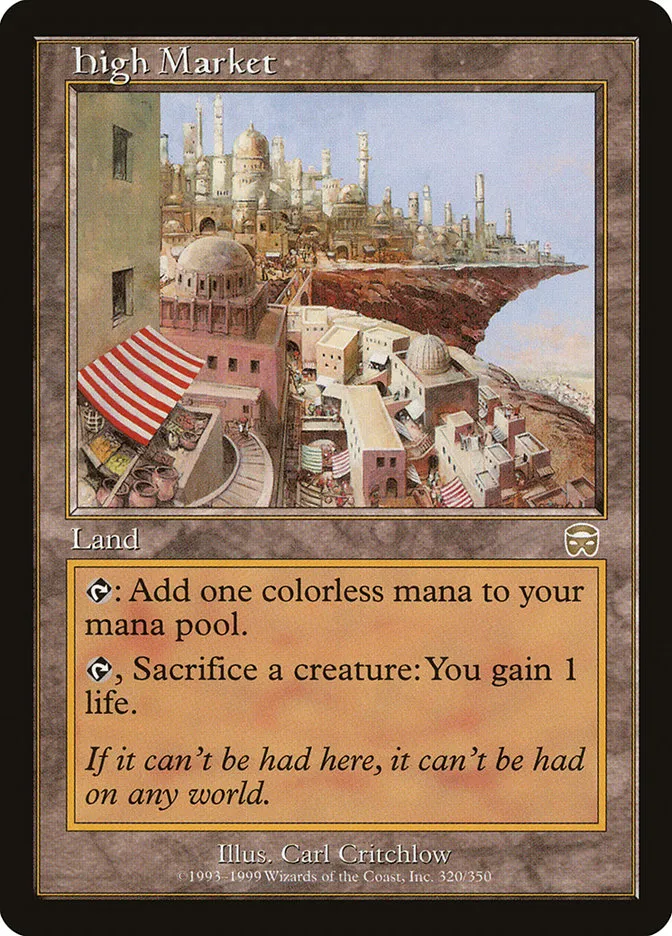 1999 Mercadian Masques High Market rare #320 rare card image