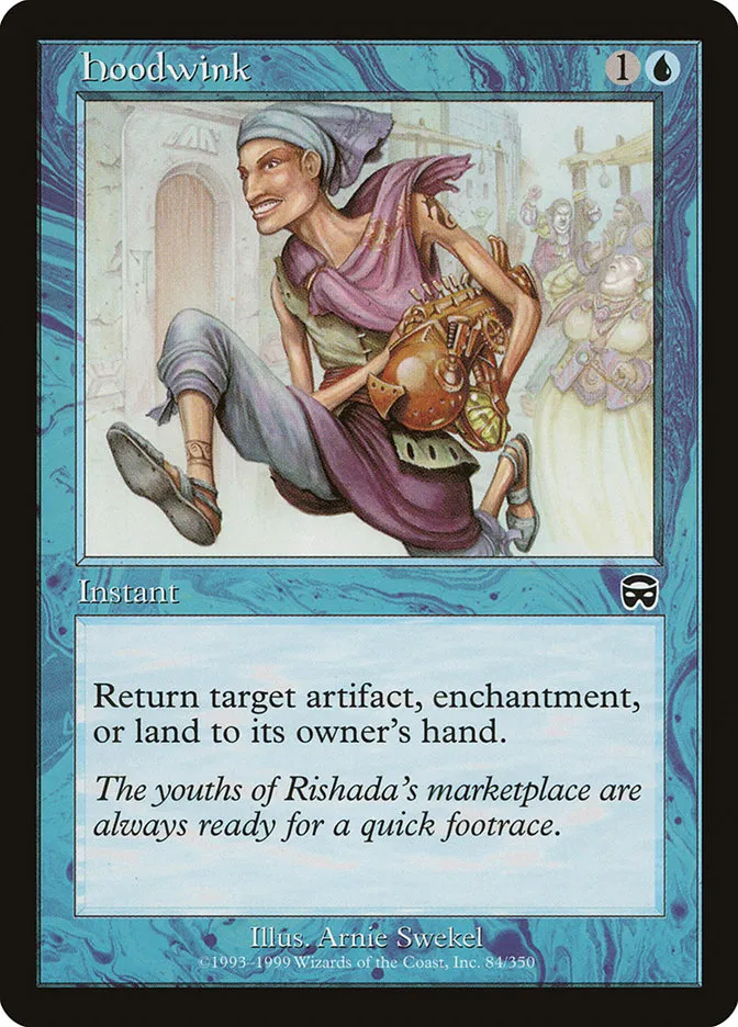 1999 Mercadian Masques Hoodwink common #84 common card image