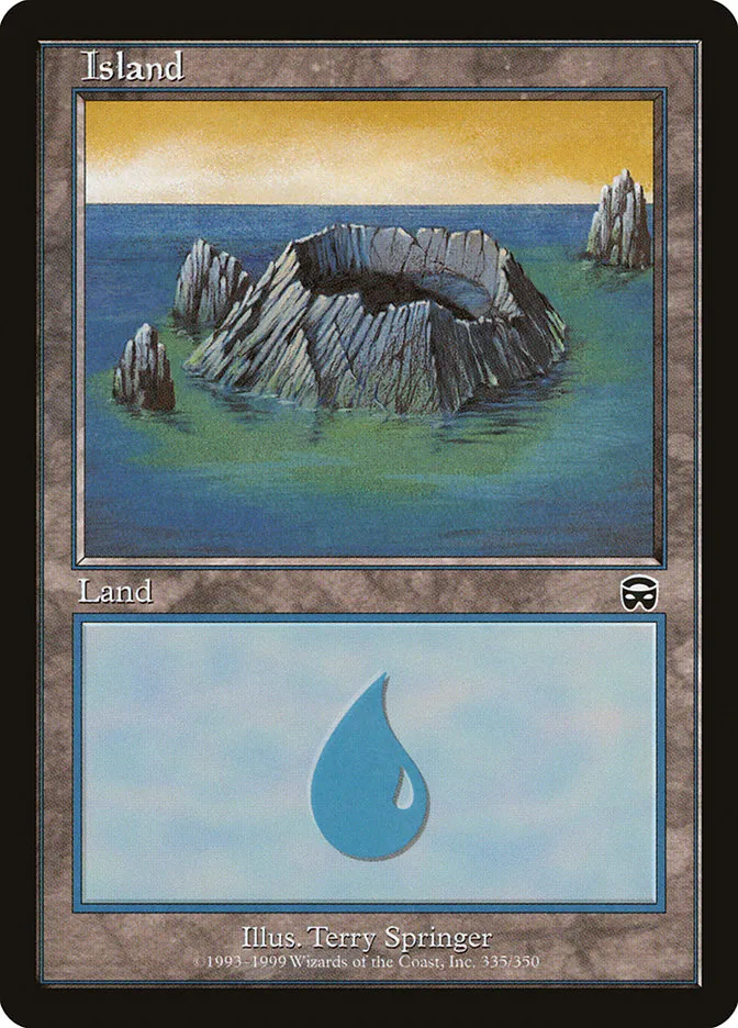 1999 Mercadian Masques Island common #335 common card image