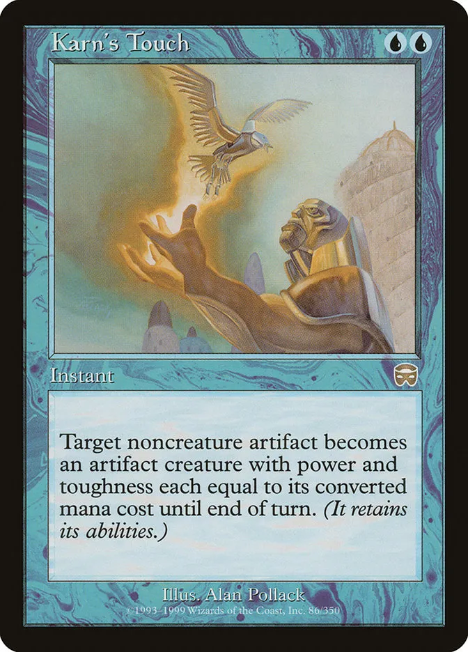 1999 Mercadian Masques Karn's Touch #86 rare card image