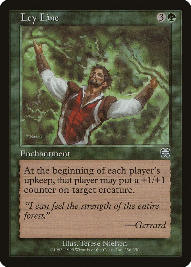 1999 Mercadian Masques Ley Line #256 uncommon card image