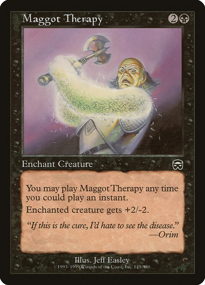 1999 Mercadian Masques Maggot Therapy common #145 common card image