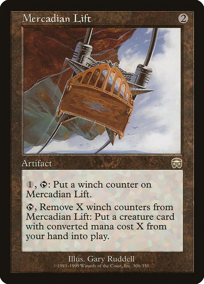 1999 Mercadian Masques Mercadian Lift #306 rare card image
