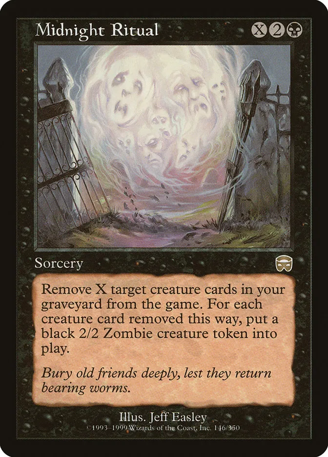 1999 Mercadian Masques Midnight Ritual rare #146 rare card image