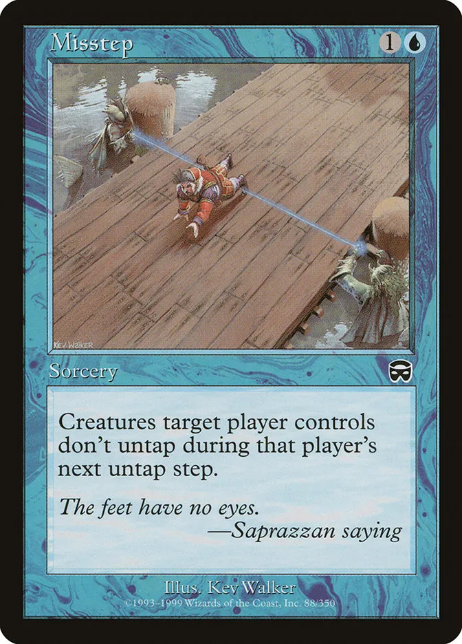 1999 Mercadian Masques Misstep common #88 common card image