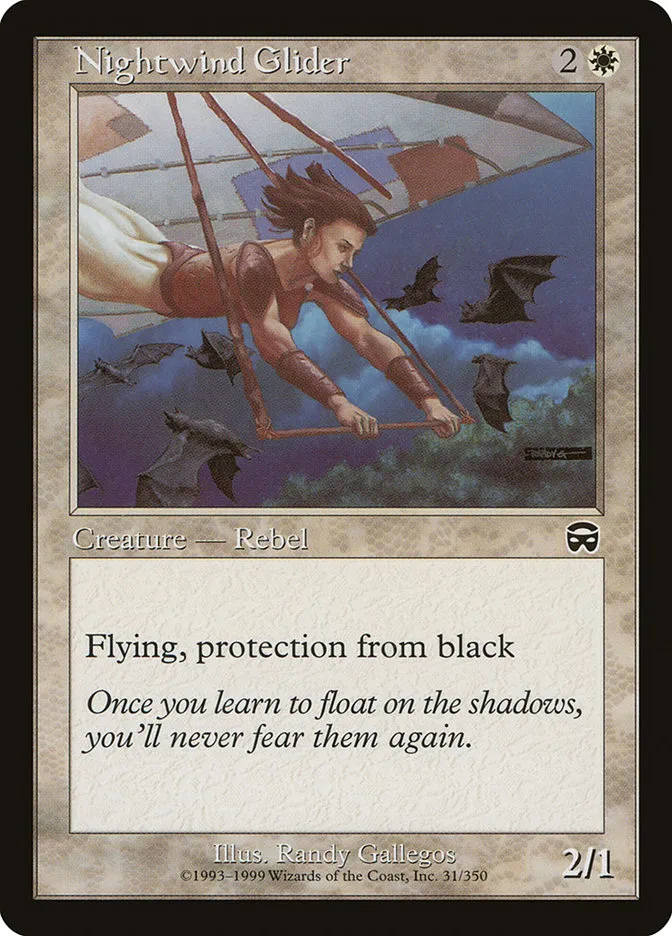 1999 Mercadian Masques Nightwind Glider common #31 common card image