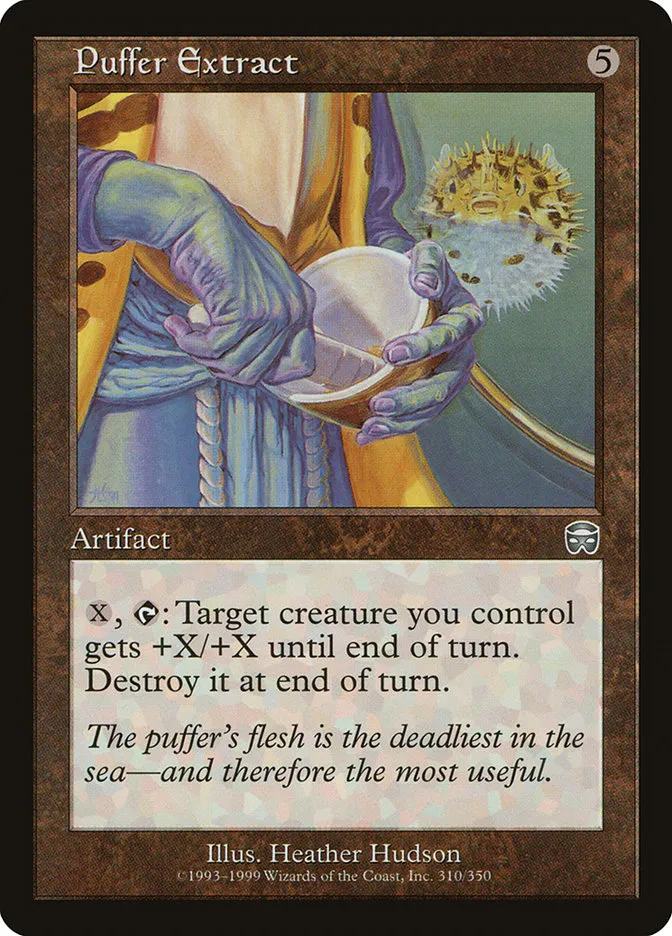 1999 Mercadian Masques Puffer Extract uncommon #310 uncommon card image