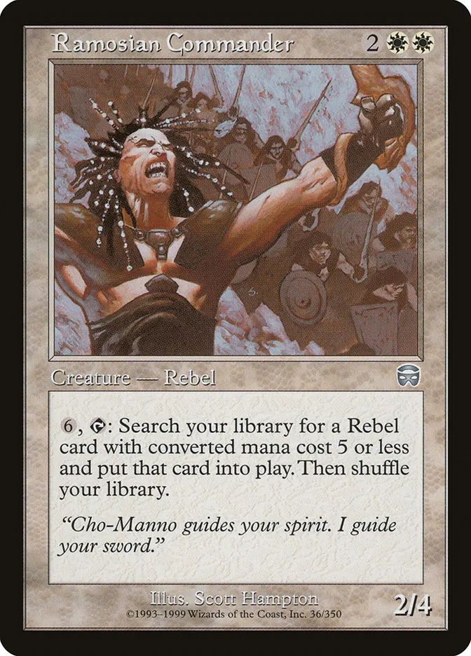 1999 Mercadian Masques Ramosian Commander uncommon #36 uncommon card image