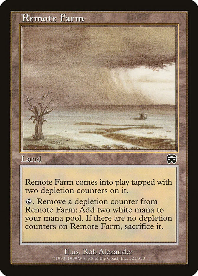 1999 Mercadian Masques Remote Farm common #323 common card image