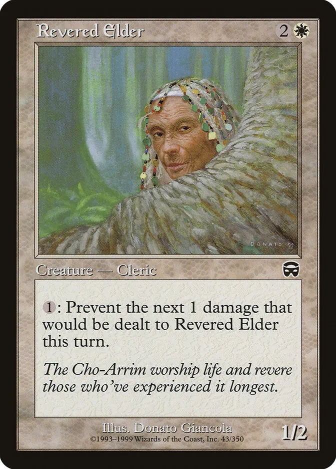 1999 Mercadian Masques Revered Elder common #43 common card image