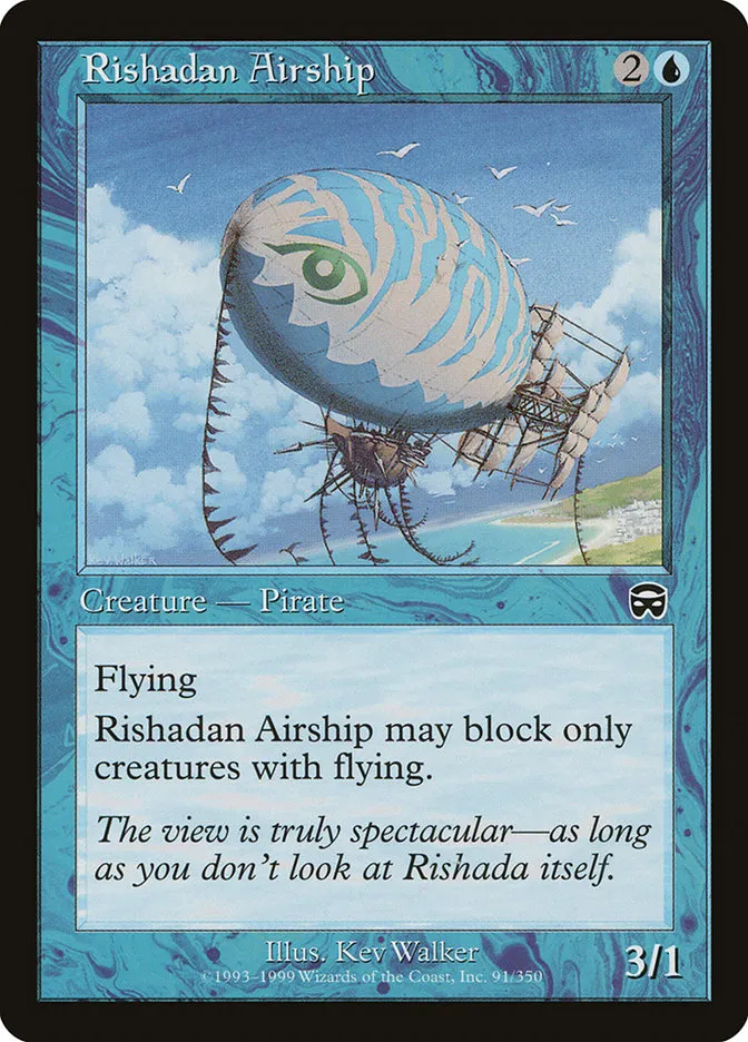 1999 Mercadian Masques Rishadan Airship #91 common card image