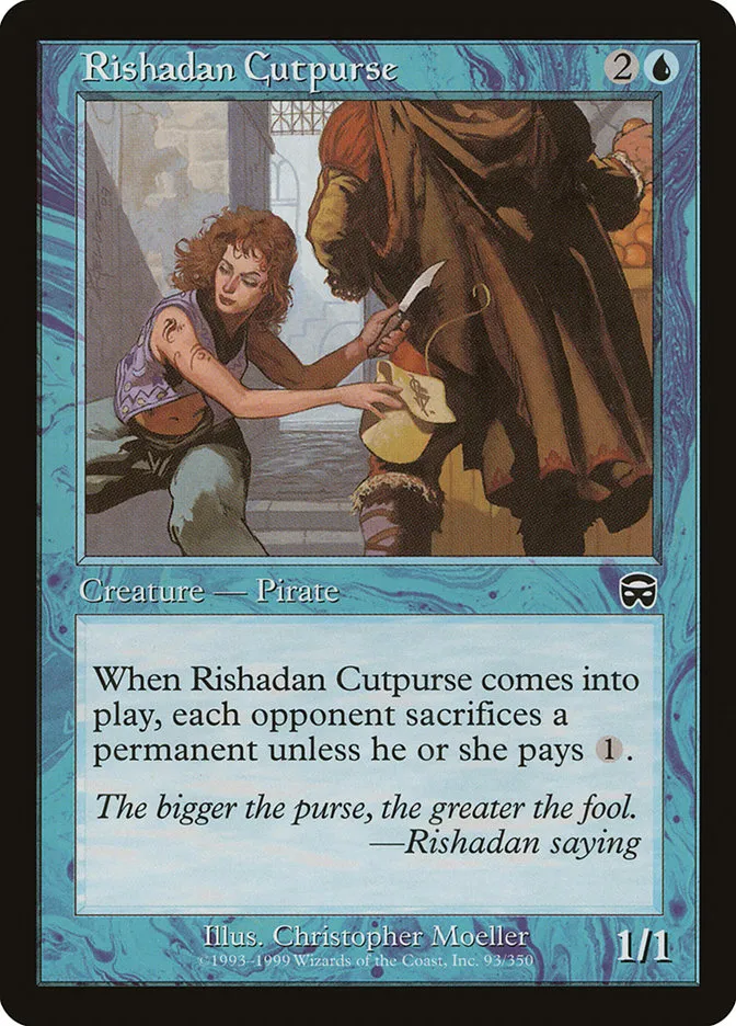 1999 Mercadian Masques Rishadan Cutpurse common #93 common card image