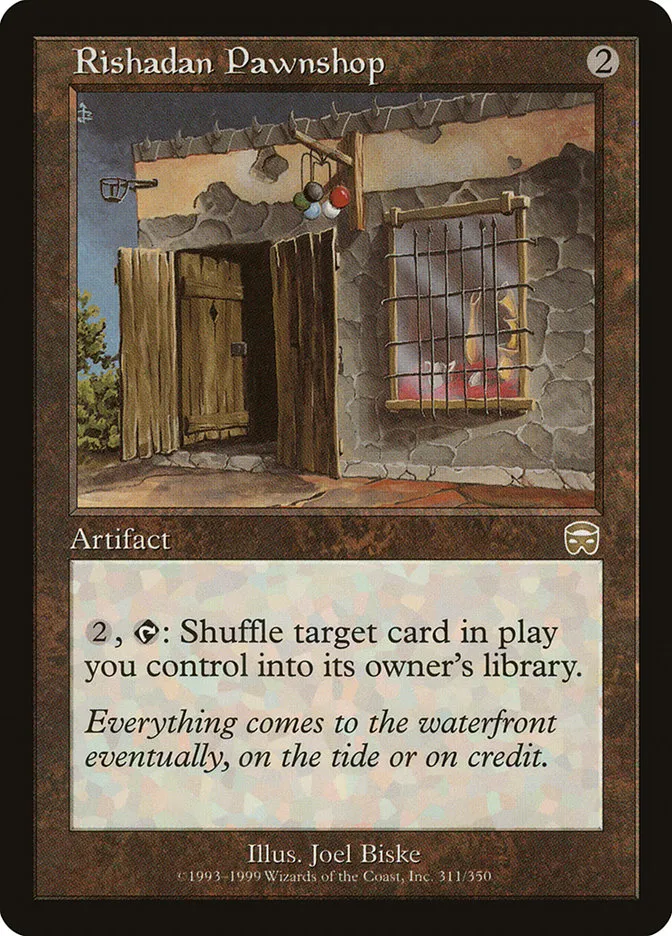 1999 Mercadian Masques Rishadan Pawnshop rare #311 rare card image