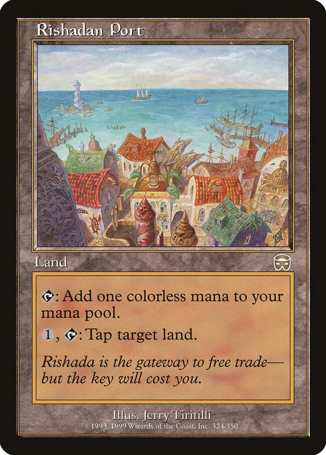 1999 Mercadian Masques Rishadan Port [Foil] rare #324 rare card image