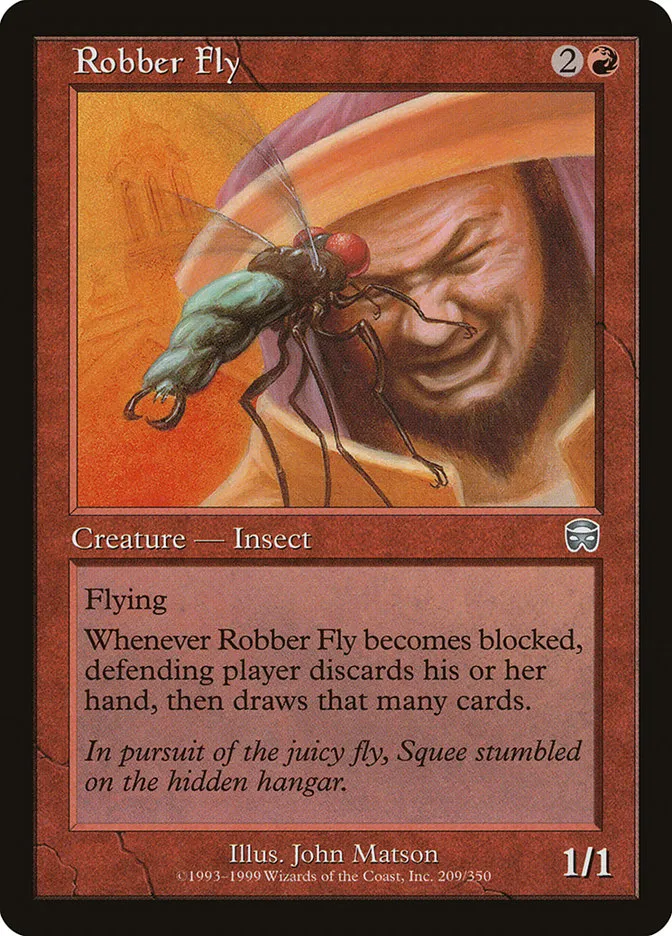1999 Mercadian Masques Robber Fly uncommon #209 uncommon card image