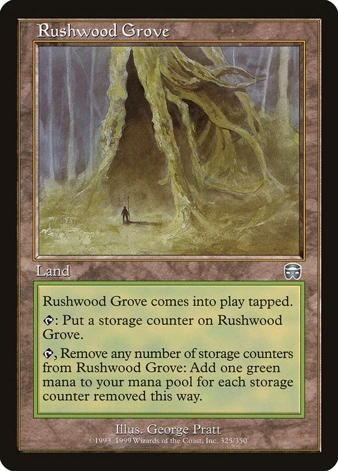 1999 Mercadian Masques Rushwood Grove uncommon #325 uncommon card image